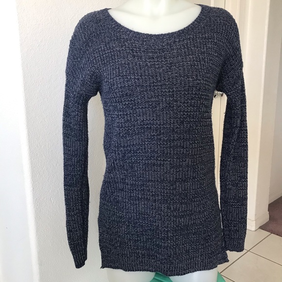 Nordstrom BP. Blue White Knit Long Sleeve Sweater Size XS Womens - Picture 1 of 10